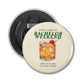 Alter Cocktail Bachelor Weekend Flaschenöffner (Vorderseite)