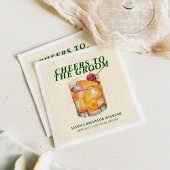 Alter Cocktail Bachelor Weekend Serviette