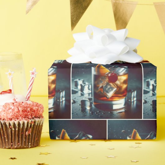 Alter Cocktail Geschenkpapier (Geburtstagsparty)