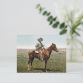 Alter Cowboy - etwa 1904 Postkarte (Stehend Vorderseite)