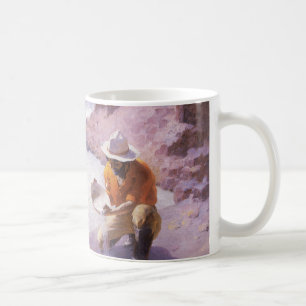 Alter Cowboy, Goldwäscher, Wyoming von Leigh Kaffeetasse