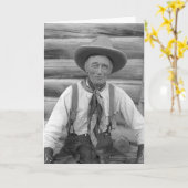 Alter Cowboy Karte (Gelbe Blume)