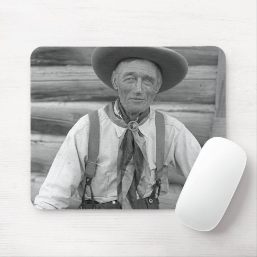 Alter Cowboy Mousepad (Mit Mouse)