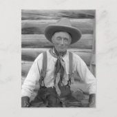 Alter Cowboy Postkarte (Vorderseite)