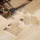 Alter Cowboy-Wagen Arizona. Puzzle (Seite)