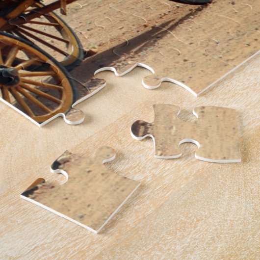 Alter Cowboy Wagon Arizona. Puzzle (Seite)