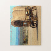Alter Cowboy Wagon Arizona. Weihnachtsgrüße Puzzle (Vertikal)