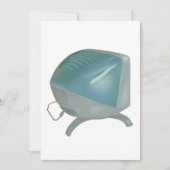 Alter CRT-Monitor Einladung (Vorderseite)