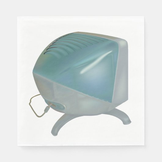 Alter CRT-Monitor Serviette (Vorderseite)