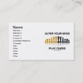Alter Dein Mind Play Schach (Reflektives Schach-Se Visitenkarte (Vorderseite)