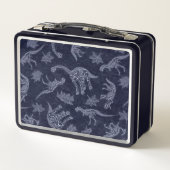 Alter der Dinosaurier Metall Brotdose (Rückseite)