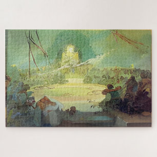 Alter der Liebe durch Mucha Puzzle