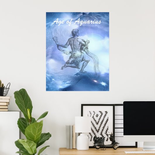 Alter des Aquarius Poster (Heimbüro)