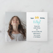 Alter des benutzerdefinierten Fotos | Niedlicher T Karte (Innenseite)