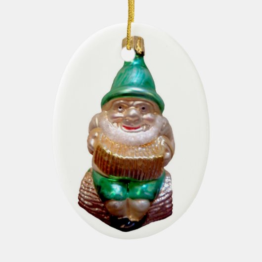 Alter deutscher Gnome Keramikornament (Vorne)