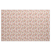 alter deutscher Schafhund Vintage Blumenpfirsich Stoff (Fat Quarter (45,7 x 55,9 cm))