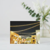 Alter Doha-Hafen in der Nacht Postkarte (Stehend Vorderseite)