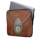 Alter Dokumenten-Fall-Effekt auf Laptop-Hülse Laptopschutzhülle (Vorderseite Links)