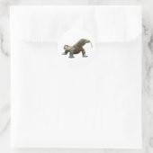 Alter Drache Komodo Indonesien-Erbe-Aufkleber Runder Aufkleber (Tasche)