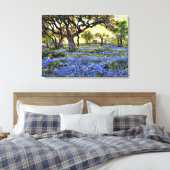 Alter Eichenbaum und Bluebells - Onderdonk Leinwanddruck (Insitu (Schlafzimmer))
