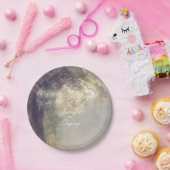 Alter Eichenbaum und Streichellichter Rustikaler T Pappteller (Party)