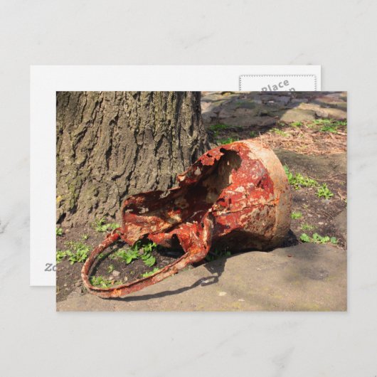 alter Eimer Postkarte (Vorne/Hinten)