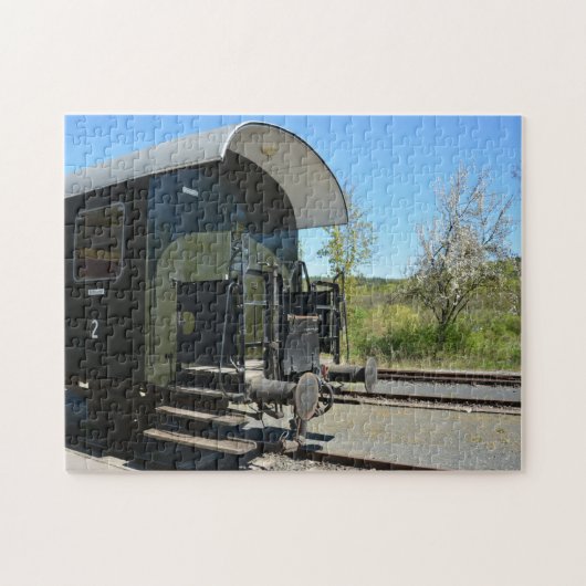 Alter Eisenbahnwagen Puzzle (Horizontal)