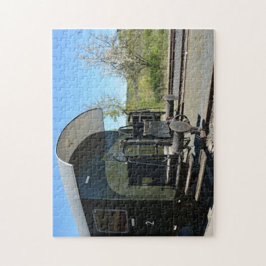 Alter Eisenbahnwagen Puzzle (Vertikal)