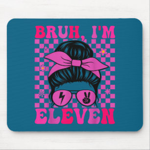 Alter, elf, 11, 11. Geburtstag, Mädchen, groovy, 1 Mousepad
