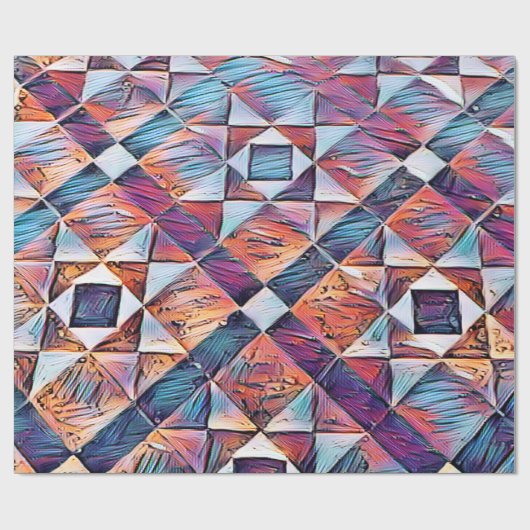 ALTER ENGLAND-TILED-BODEN GESCHENKPAPIER (Flach)