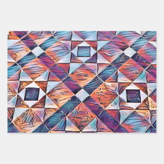 ALTER ENGLAND-TILED-BODEN GESCHENKPAPIER SET (Vorderseite 3)