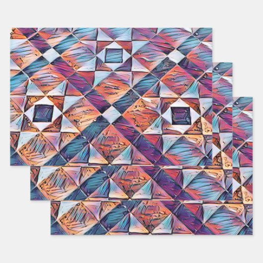 ALTER ENGLAND-TILED-BODEN GESCHENKPAPIER SET (Set)