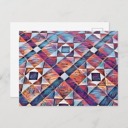 ALTER ENGLAND-TILED-BODEN POSTKARTE (Vorne/Hinten)