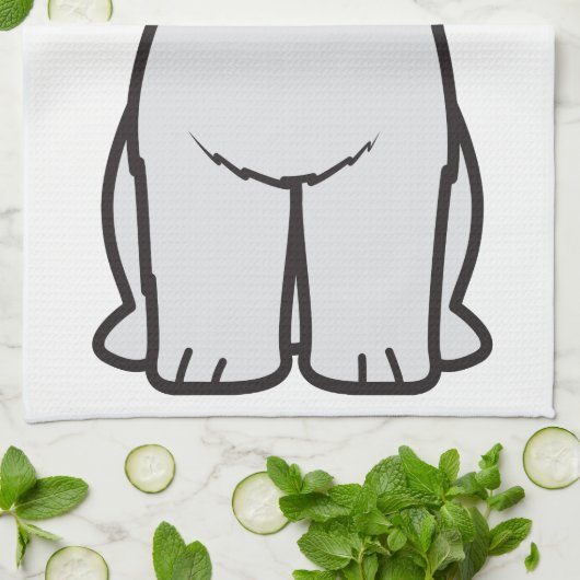 Alter englischer Schäferhund-HundeCartoon Küchentuch (Gefaltet)