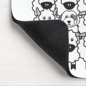 Alter englischer Schäferhund in den Schafen Mousepad (Ecke)