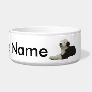 Alter englischer Schäferhund Napf