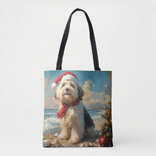 Alter Englischer Schäferhund Weihnachten Vintage S Tasche