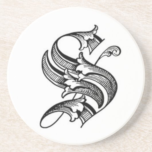 Alter englischer Untersetzer der Initialen-S (Vorne)