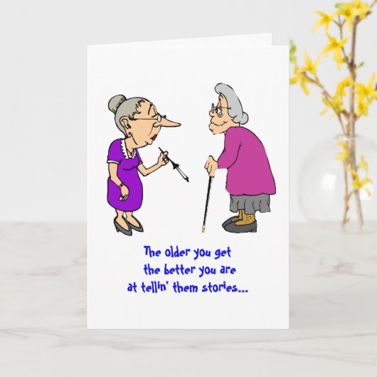 Älter erhalten Sie… Geburtstag Karte (Gelbe Blume)