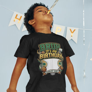 Alter, es ist mein Geburtstag Basketball Schild Pa Tri-Blend Shirt