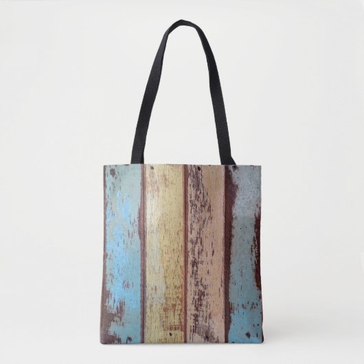 Alter, farbiger Holzboden abstrakt, Hintergrund Tasche (Vorderseite)