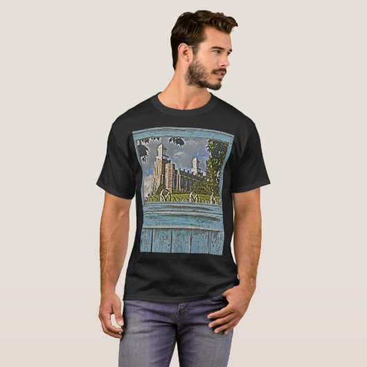 Alter Fenster Logan-Tempel 2 T-Shirt (Vorne ganz)