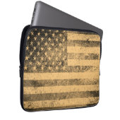 Alter Flagge-Schmutz Laptopschutzhülle (Vorne Rechts)