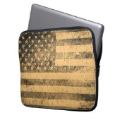 Alter Flagge-Schmutz Laptopschutzhülle (Vorderseite Links)