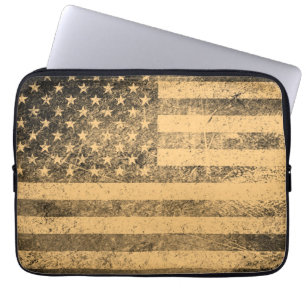 Alter Flagge-Schmutz Laptopschutzhülle
