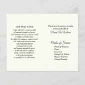 Alter Flyer auf der Grabstätte (Hinten)