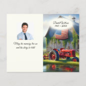 Alter Flyer auf der Grabstätte (Vorne)