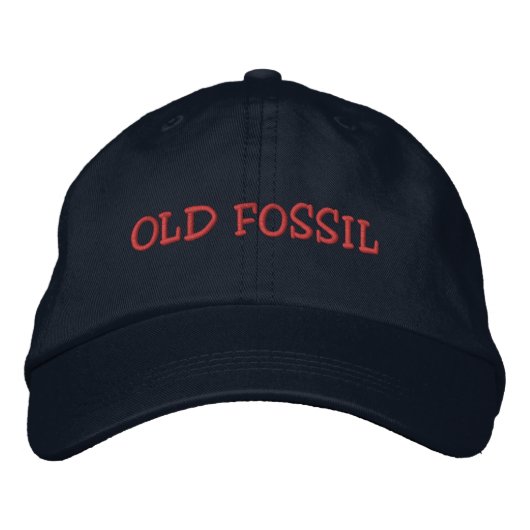ALTER FOSSIL-Hut Bestickte Baseballkappe (Vorderseite)