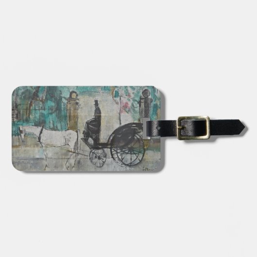 alter Frachtführer Gepäckanhänger (Vorderseite horizontal)