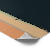 Alter Franzose mit Weinglas Poster (Ecke)